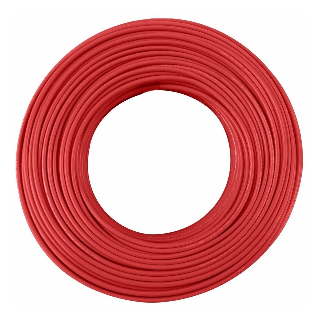 Cable THW Calibre 10 Color Rojo Indiana